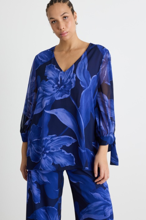 Casacca in georgette stampata Intrend