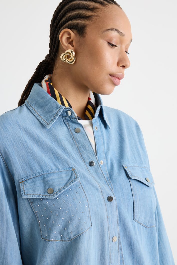 Camicia con strass Intrend - 3