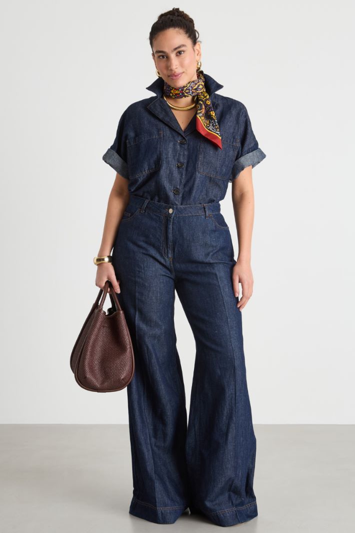 Boxy patch-pocket overshirt Intrend