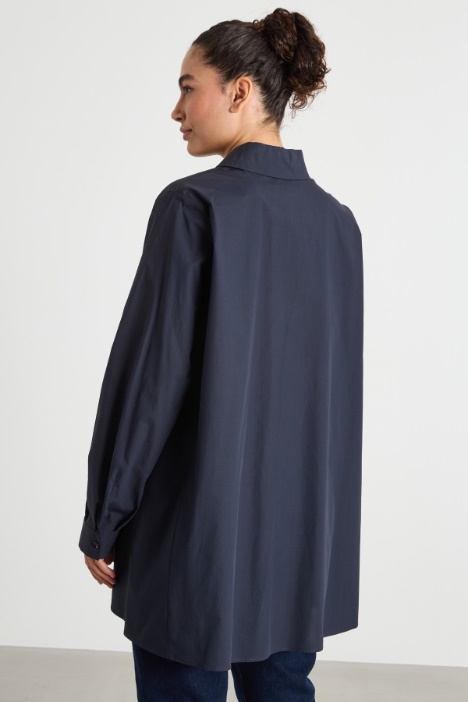 Casacca svasata in popeline