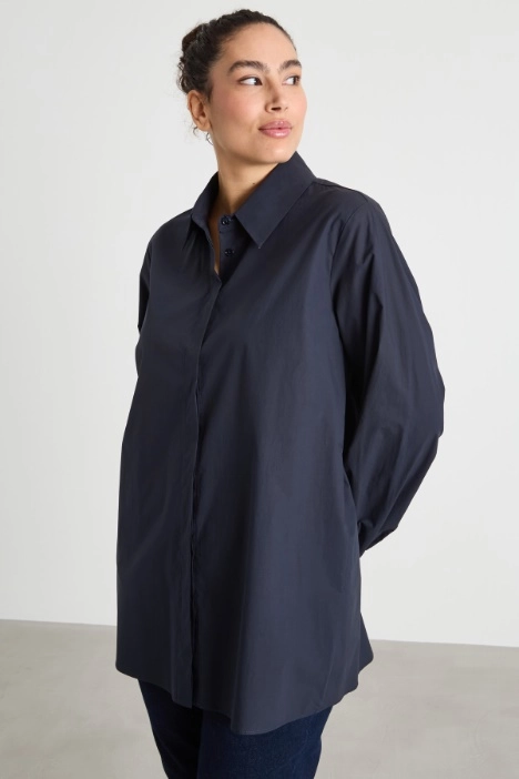 A-line poplin tunic - Intrend
