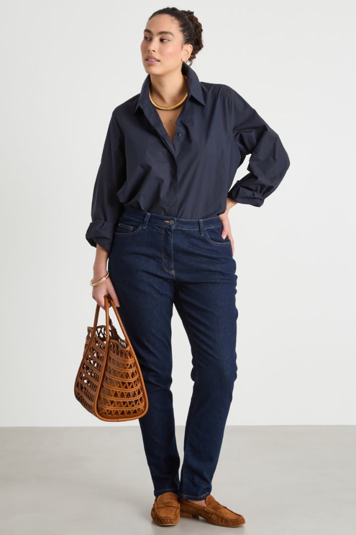 A-line poplin tunic Intrend