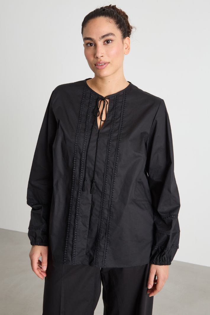 Macramé trim tunic Intrend - 2