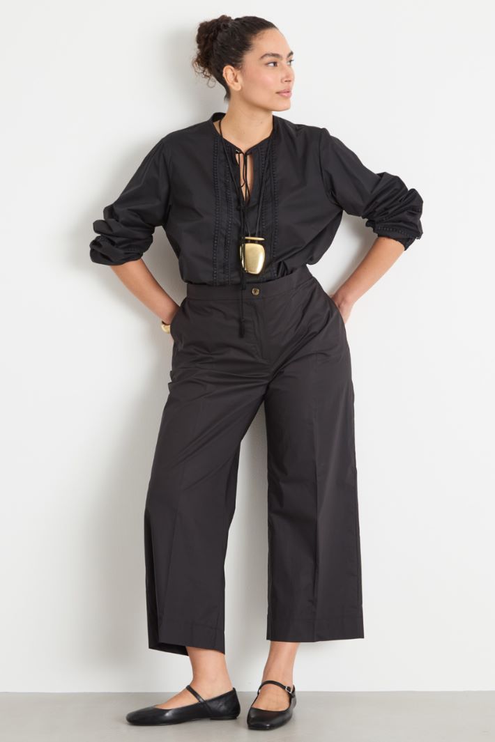 Macramé trim tunic Intrend