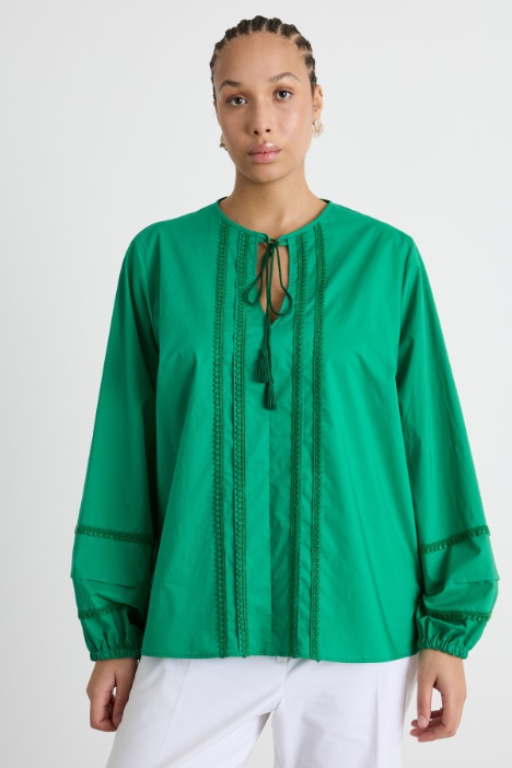 Macramé trim tunic Intrend