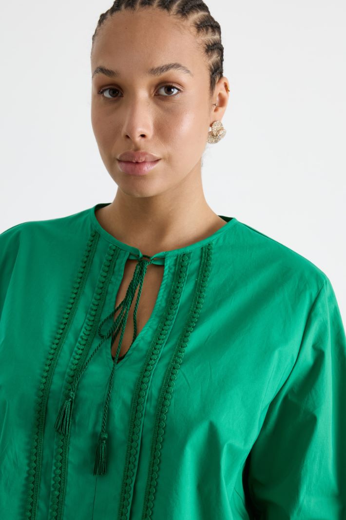 Macramé trim tunic Intrend - 3