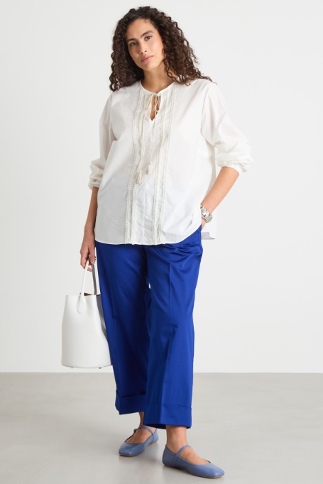 Macramé trim tunic Intrend