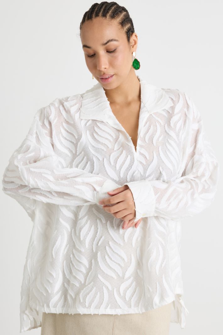 Blusa in fil coupé Intrend - 2