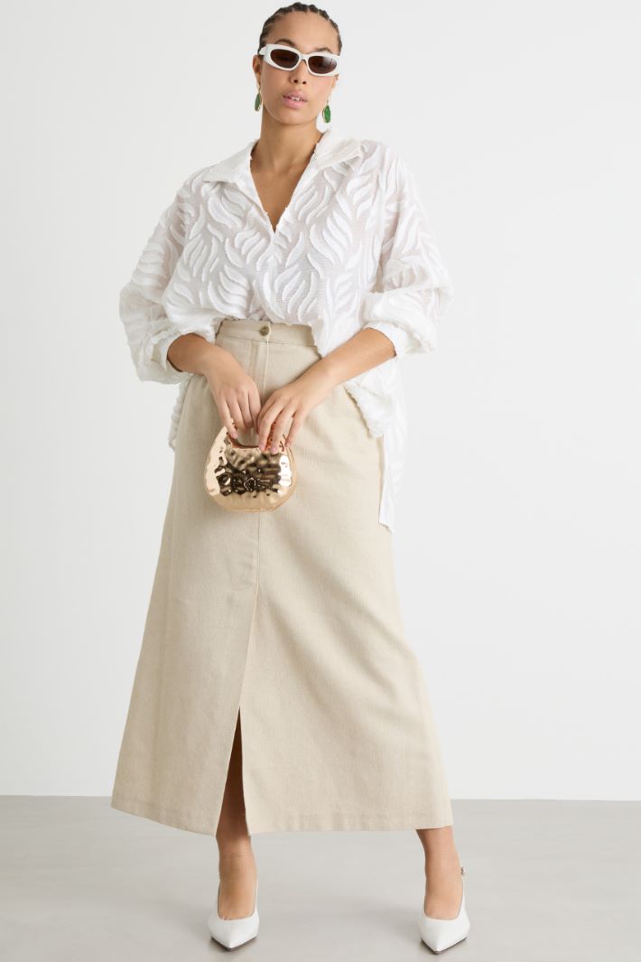 Blusa in fil coupé Intrend