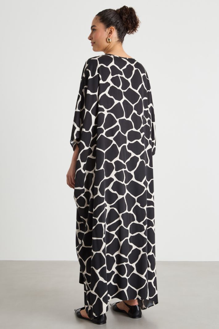 Satin kaftan dress Intrend - 4