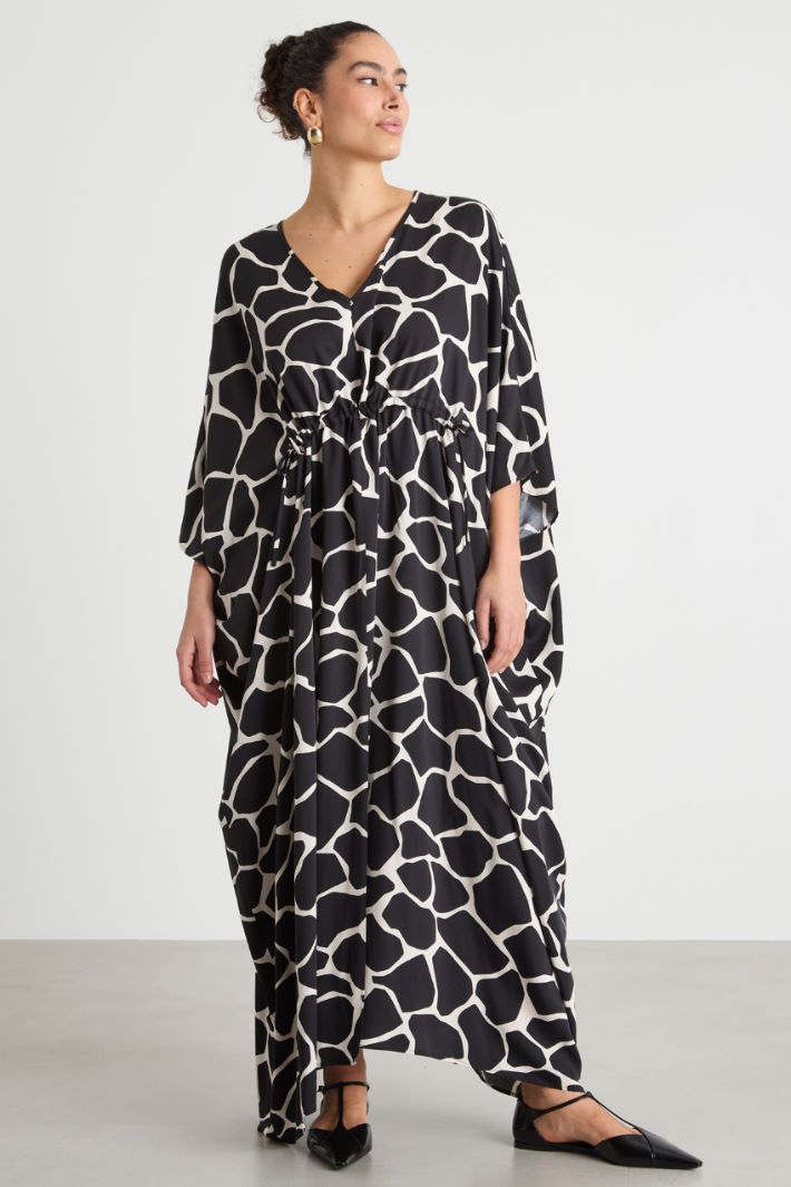 Satin kaftan dress Intrend - 2