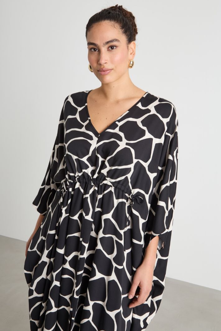 Satin kaftan dress Intrend - 3