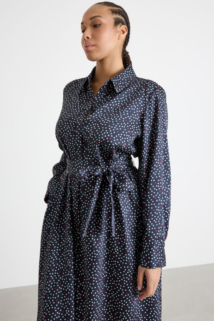 Shirt dress in twill Intrend - 3