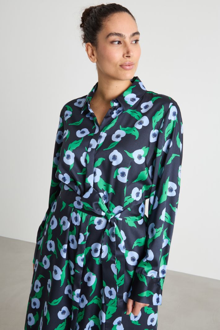 Shirt dress in twill Intrend - 3