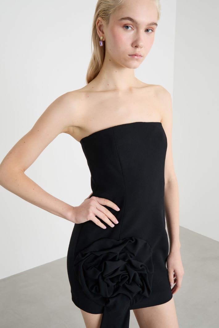Floral-detail bustier dress Intrend - 3