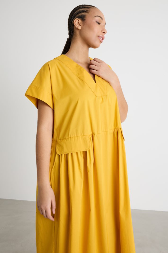 Abito midi in popeline stretch Intrend - 3