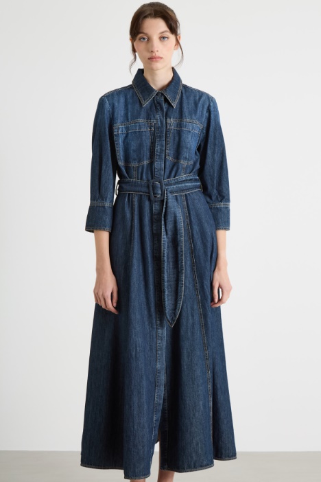 Abito lungo in jeans