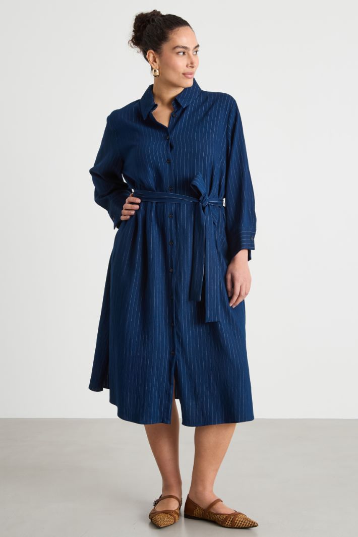 Pinstripe shirt dress Intrend - 2