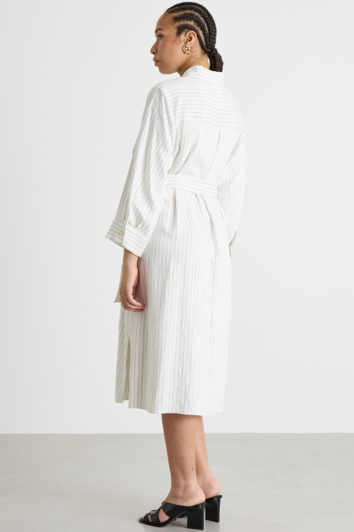 Pinstripe shirt dress Intrend - 4