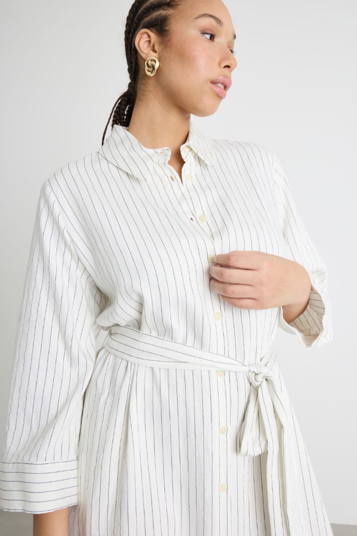 Pinstripe shirt dress Intrend - 3