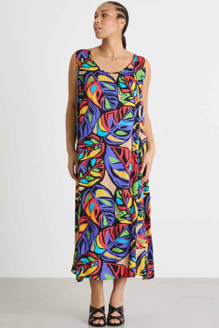 Printed satin dress Intrend - 2