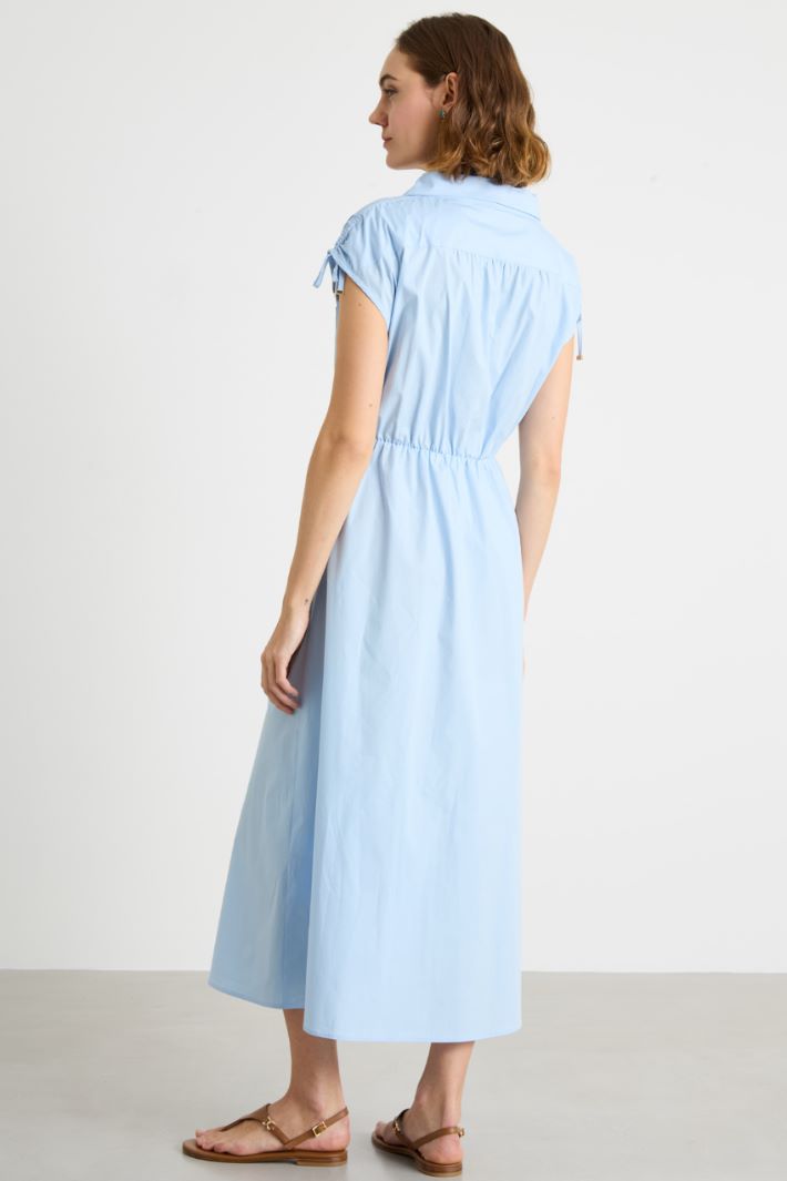 Stretch poplin wrap dress Intrend - 4