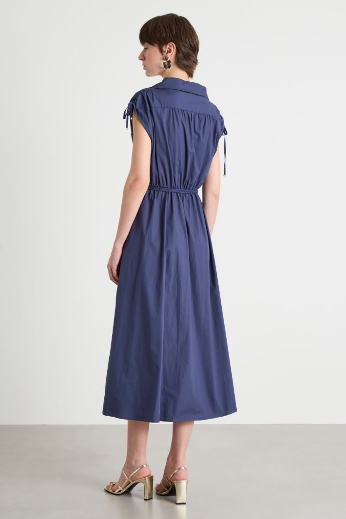 Stretch poplin wrap dress Intrend - 4
