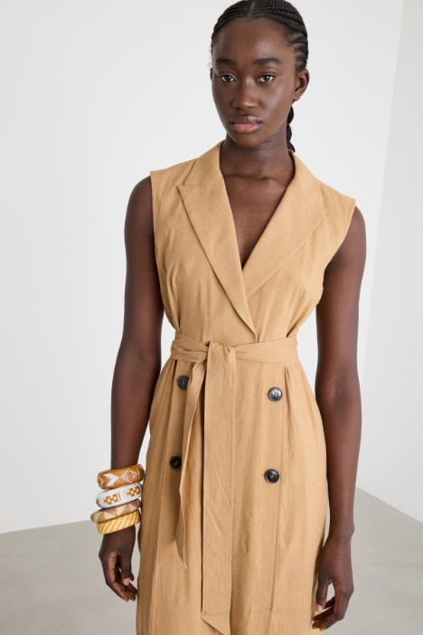 Abito smanicato robe manteau