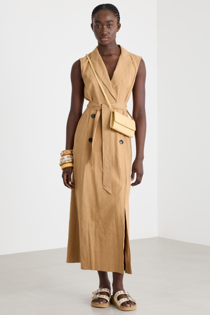 Abito smanicato robe manteau Intrend