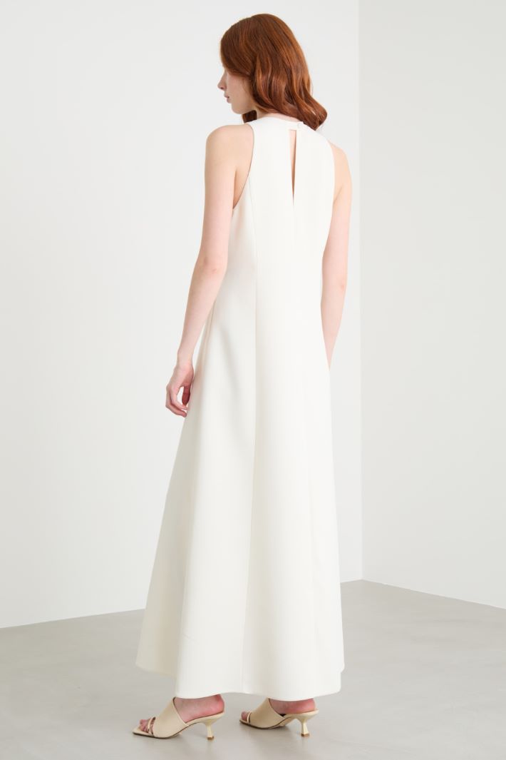 Matte satin maxi dress Intrend - 4