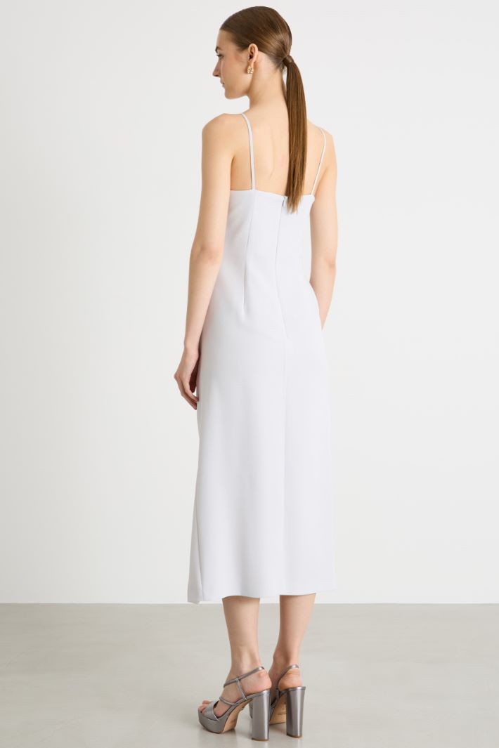 Satin dress with slit Intrend - 4