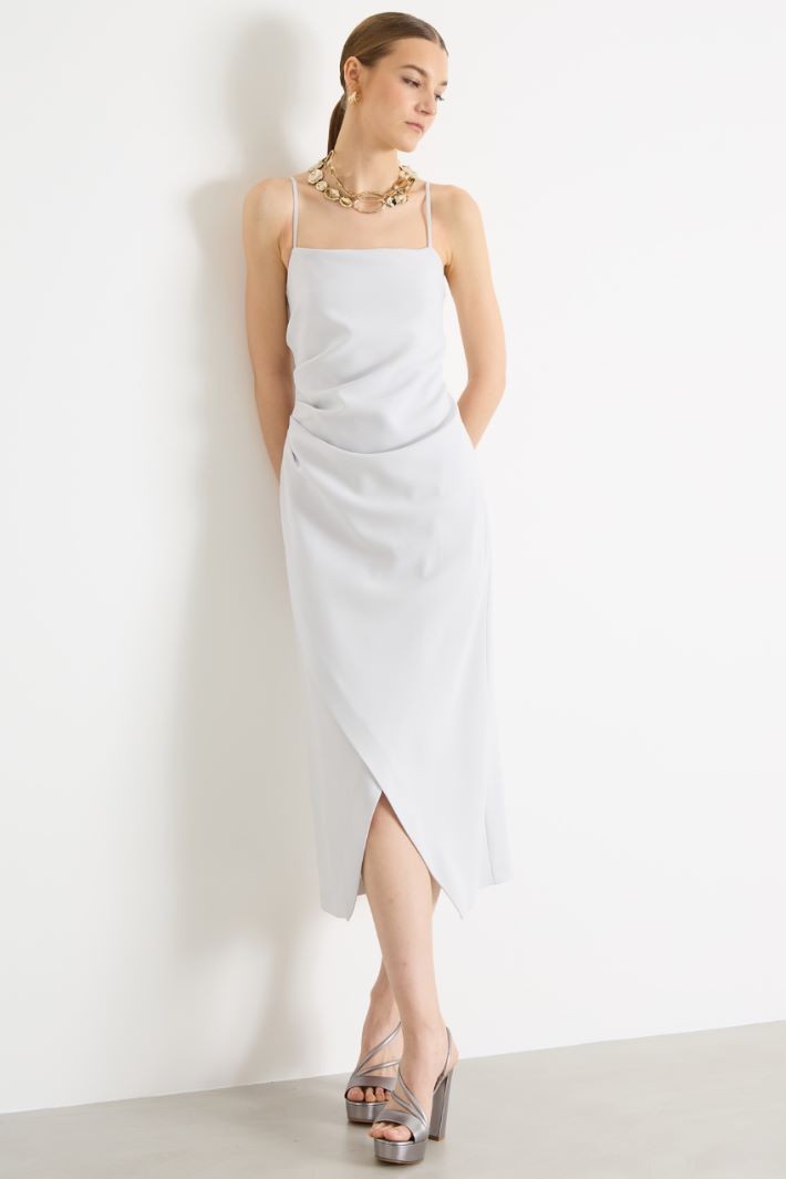 Satin dress with slit Intrend - 2