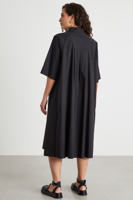 Abito chemisier con pieghe