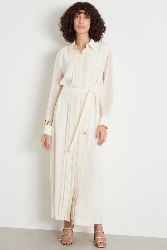 Pleated-front shirt dress Intrend - 2