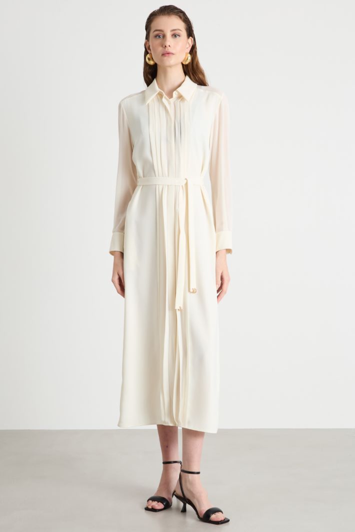Pleated-front shirt dress Intrend - 2