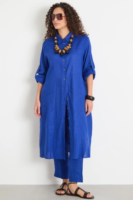 Long-sleeved shirt dress - Intrend