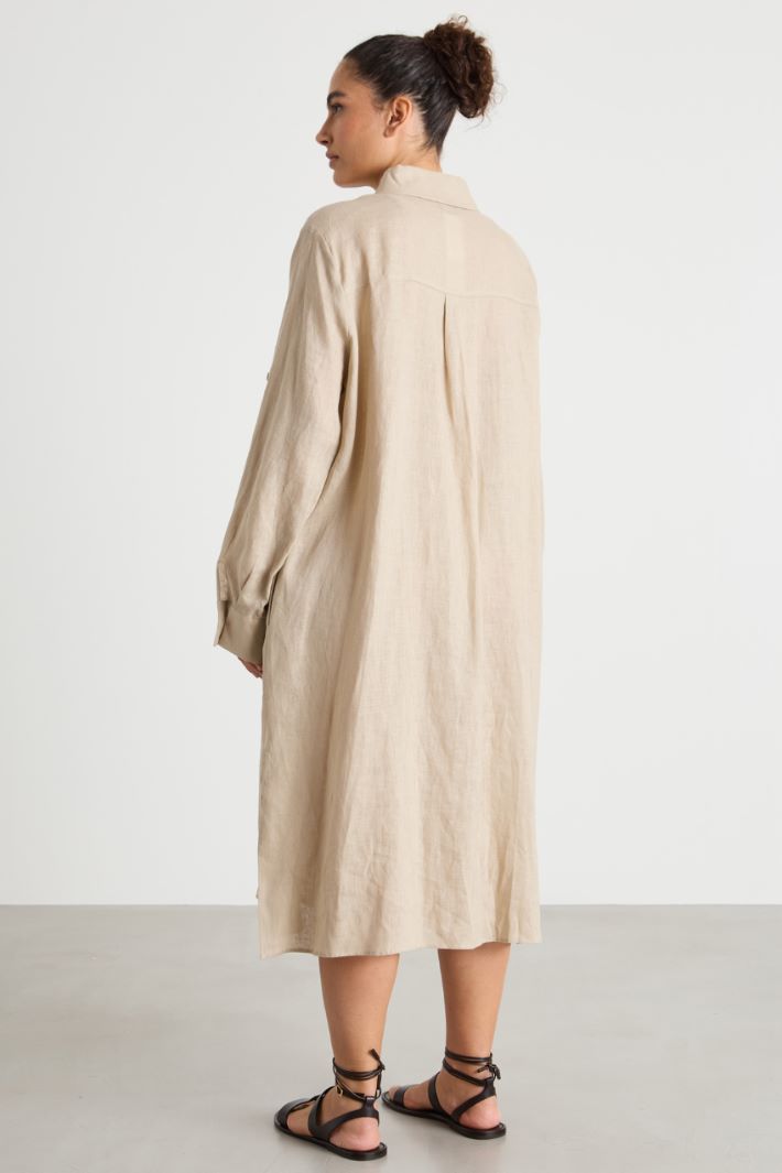 Long-sleeved shirt dress Intrend - 4