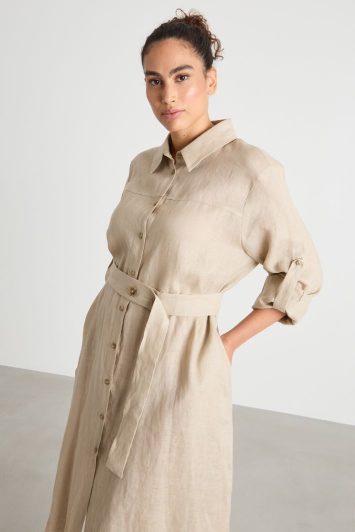 Long-sleeved shirt dress Intrend - 3