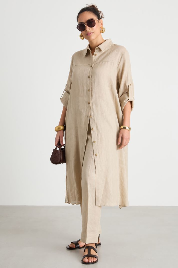 Long-sleeved shirt dress Intrend