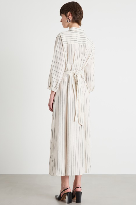 Chemisier lungo con cintura