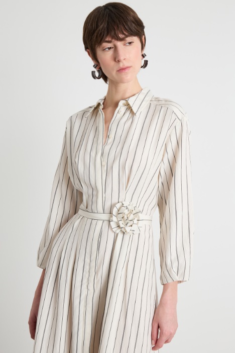 Chemisier lungo con cintura