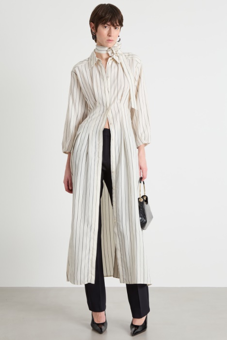 Chemisier lungo con cintura Intrend