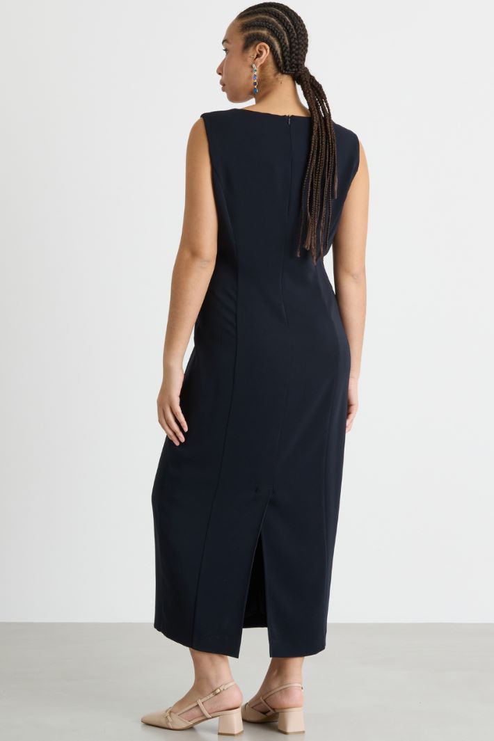 Crêpe Sheath Dress Intrend - 4