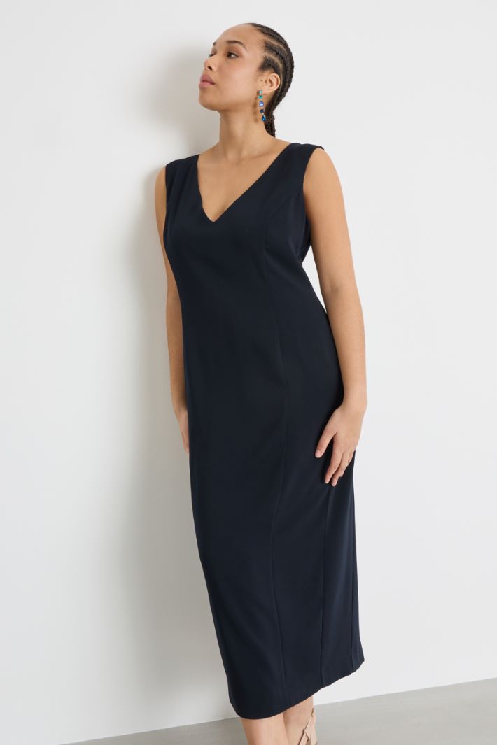 Crêpe Sheath Dress Intrend - 2