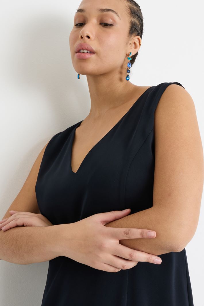 Crêpe Sheath Dress Intrend - 3