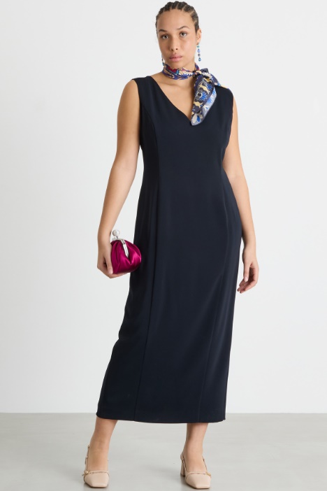 Crêpe Sheath Dress Intrend