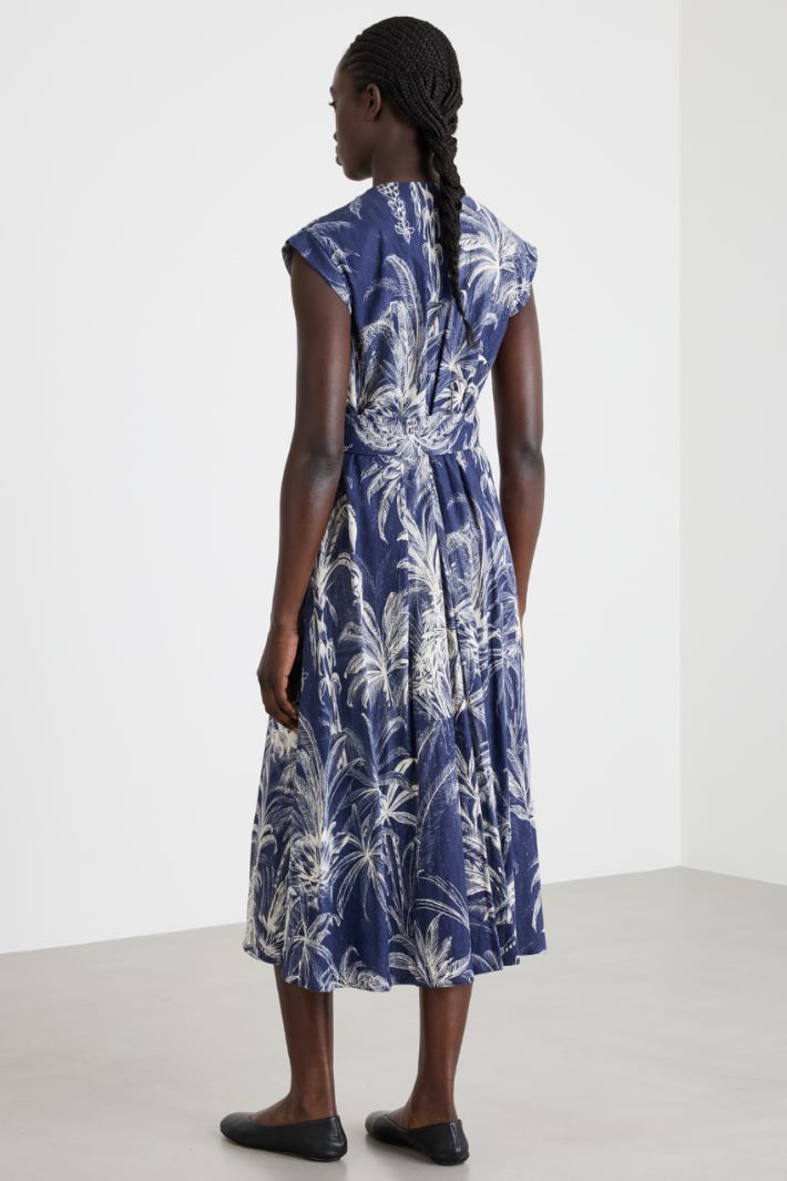 Abito incrociato in lino e viscosa Intrend - 4