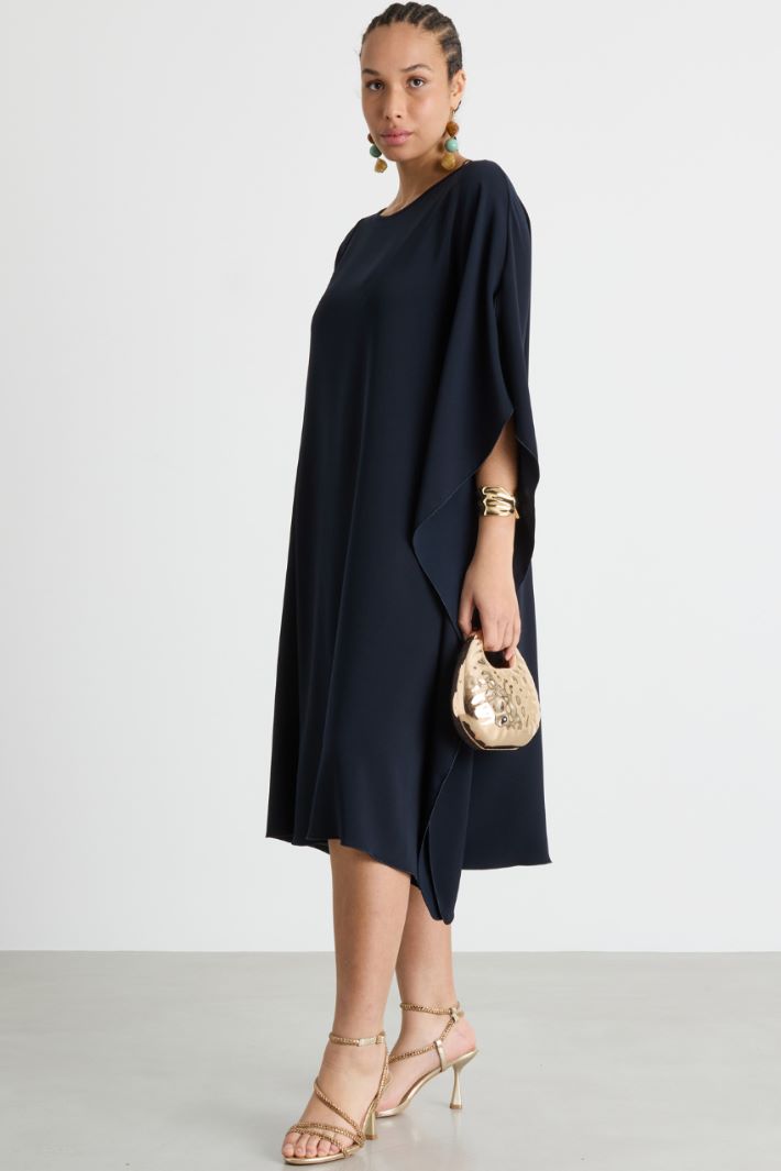 Abito in georgette con balza laterale Intrend