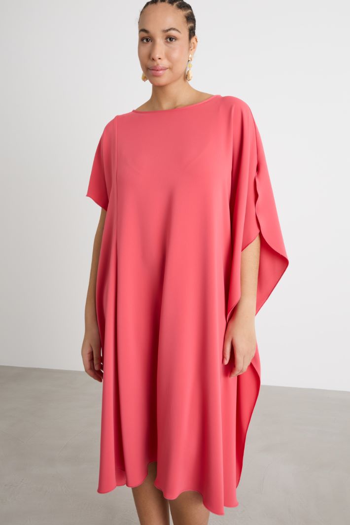 Abito in georgette con balza laterale Intrend - 2