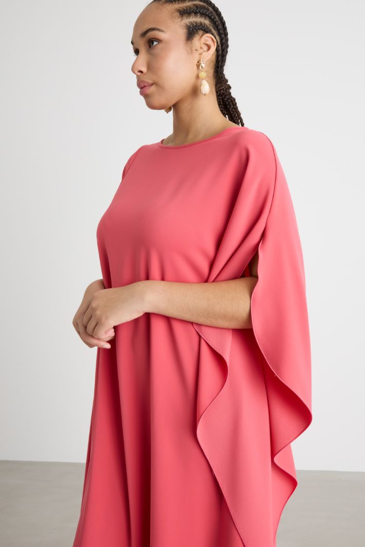 Abito in georgette con balza laterale Intrend - 3